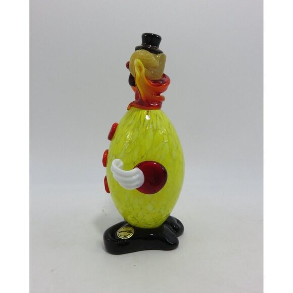 Vintage Murano Glass Clown Figurine Handcrafted Italian Art Collectible - Picture 6 of 10